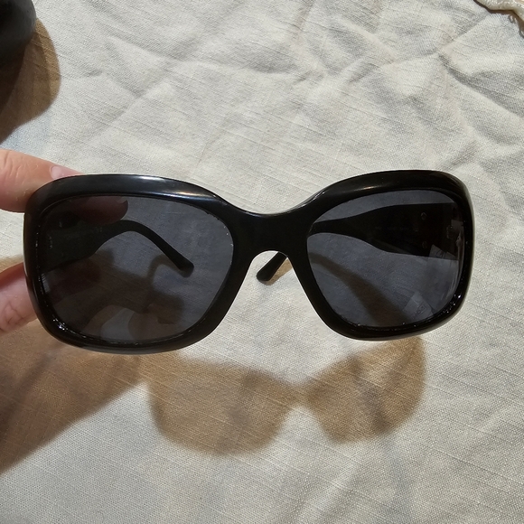 Chanel Authentic Black Silver Embellished    Sunglasses Made in Italy - Picture 2 of 13